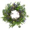 Northlight Lavender and Mixed Foliage Artificial Floral Spring Wreath, Purple and Green - 22-Inch